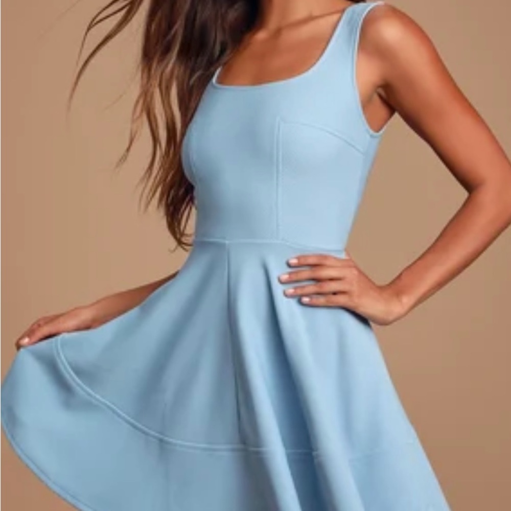 Lulu’s Home Before Daylight Periwinkle Dress Homecoming